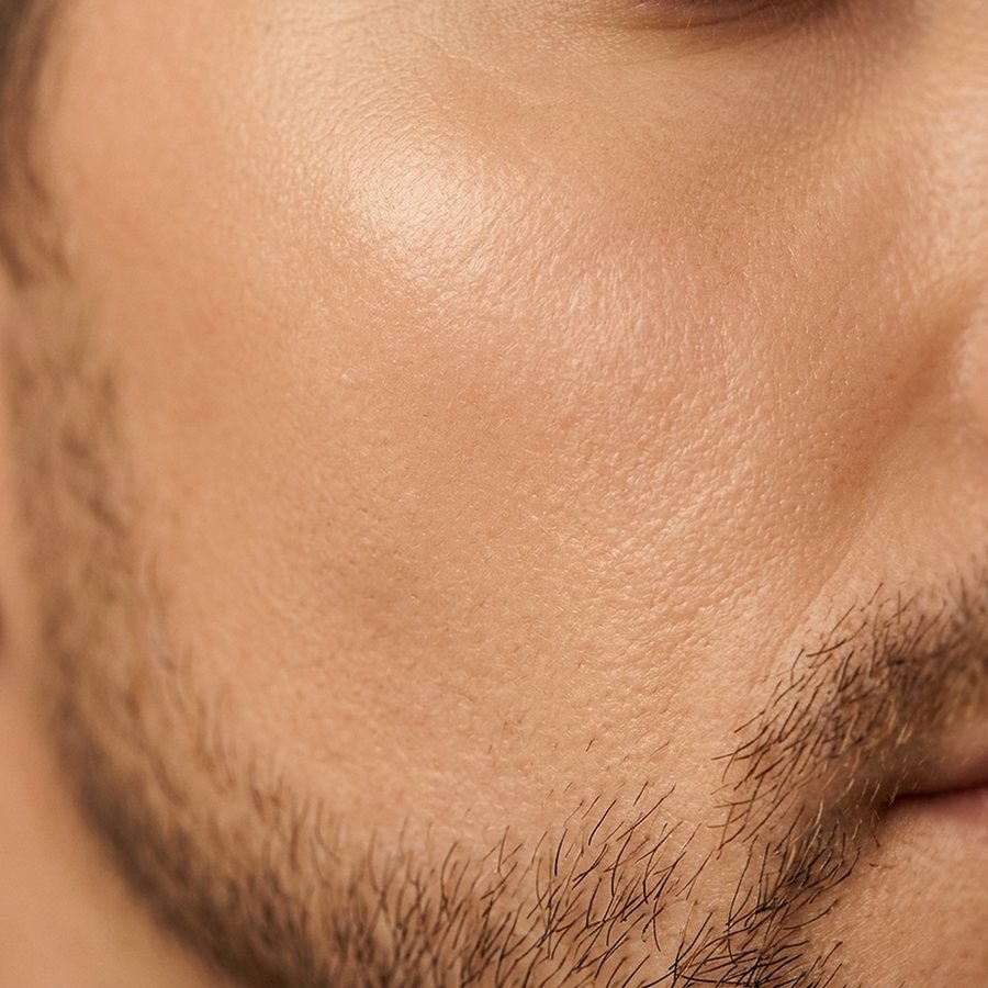 Detalle del rostro de un hombre